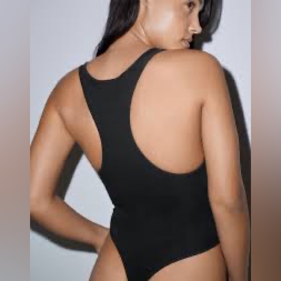 AMERICAN APPAREL Cotton Spandex Racerback Thong Bodysuit 🖤 - Picture 8 of 10